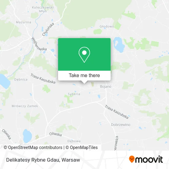 Карта Delikatesy Rybne Gdau