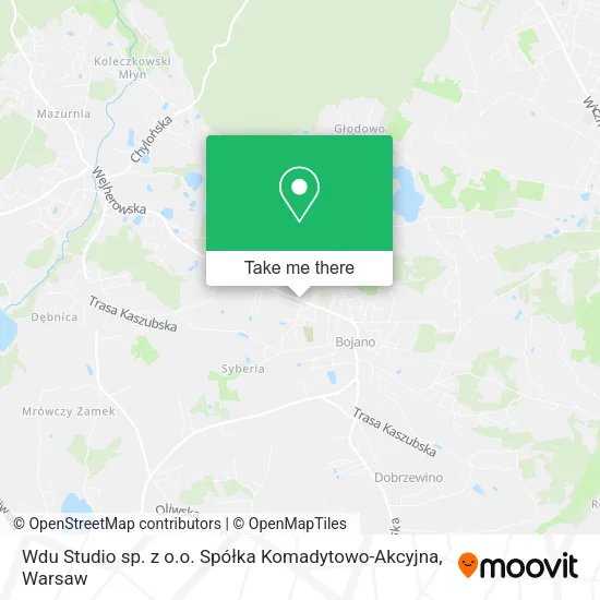 Wdu Studio sp. z o.o. Spółka Komadytowo-Akcyjna map