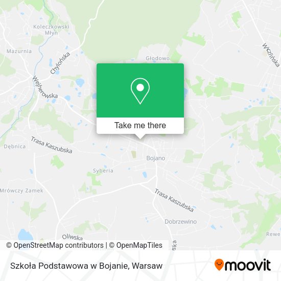 Szkoła Podstawowa w Bojanie map