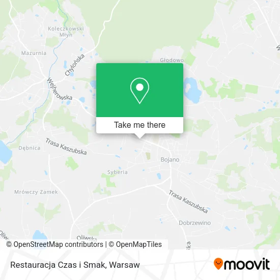 Карта Restauracja Czas i Smak