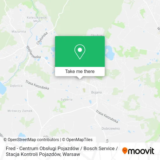 Fred - Centrum Obsługi Pojazdów / Bosch Service / Stacja Kontroli Pojazdów map