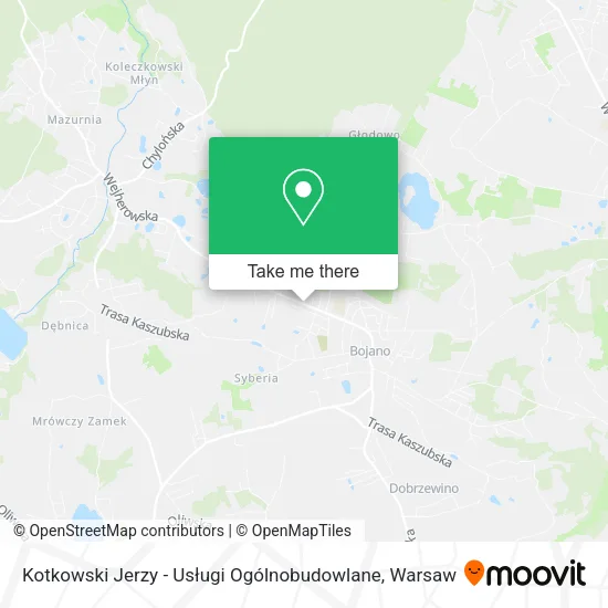 Kotkowski Jerzy - Usługi Ogólnobudowlane map