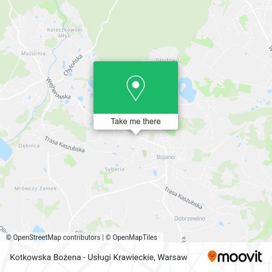 Kotkowska Bożena - Usługi Krawieckie map