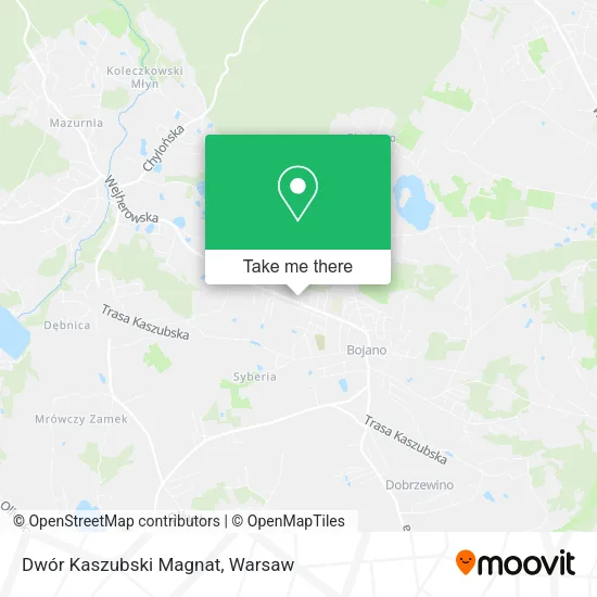 Dwór Kaszubski Magnat map