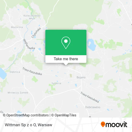 Wittman Sp z o O map