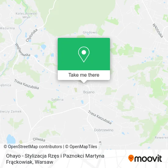 Ohayo - Stylizacja Rzęs i Paznokci Martyna Frąckowiak map