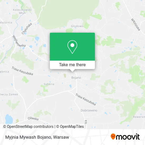 Myjnia Mywash Bojano map