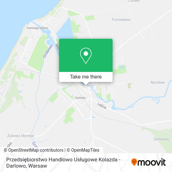 Przedsiębiorstwo Handlowo Usługowe Kolazda - Darlowo map