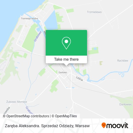 Zaręba Aleksandra. Sprzedaż Odzieży map