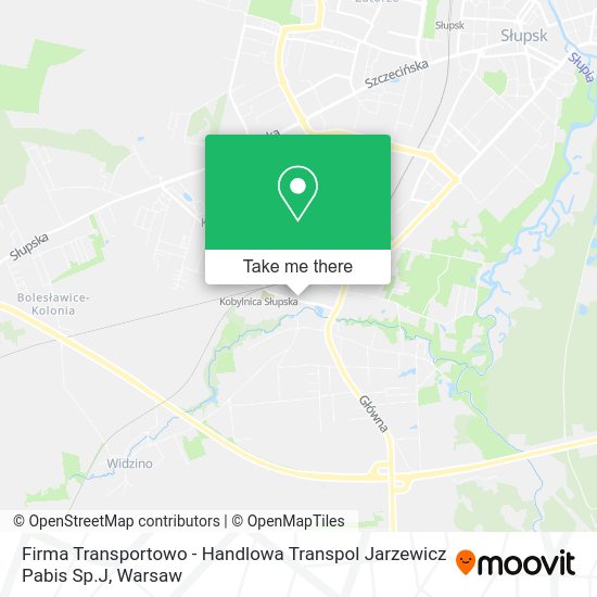 Карта Firma Transportowo - Handlowa Transpol Jarzewicz Pabis Sp.J