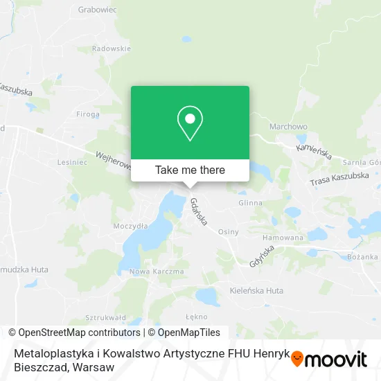 Metaloplastyka i Kowalstwo Artystyczne FHU Henryk Bieszczad map