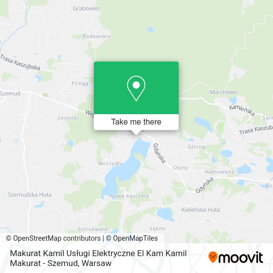 Makurat Kamil Usługi Elektryczne El Kam Kamil Makurat - Szemud map