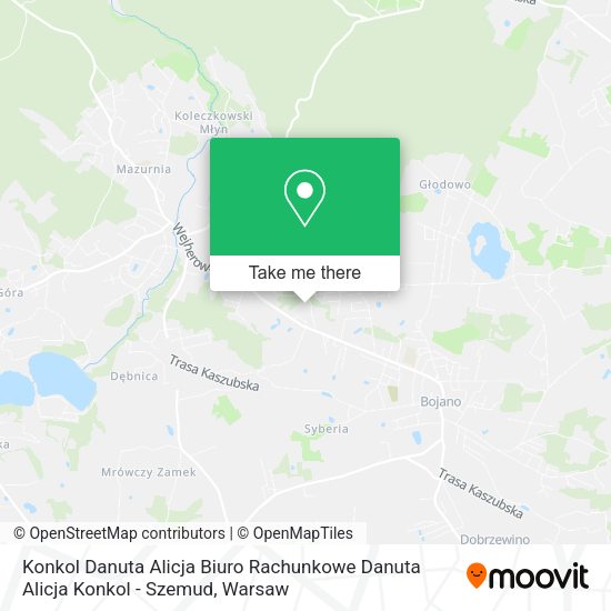 Konkol Danuta Alicja Biuro Rachunkowe Danuta Alicja Konkol - Szemud map