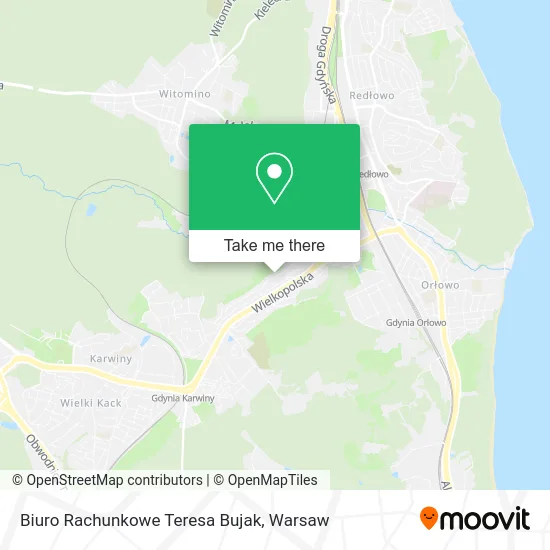 Карта Biuro Rachunkowe Teresa Bujak