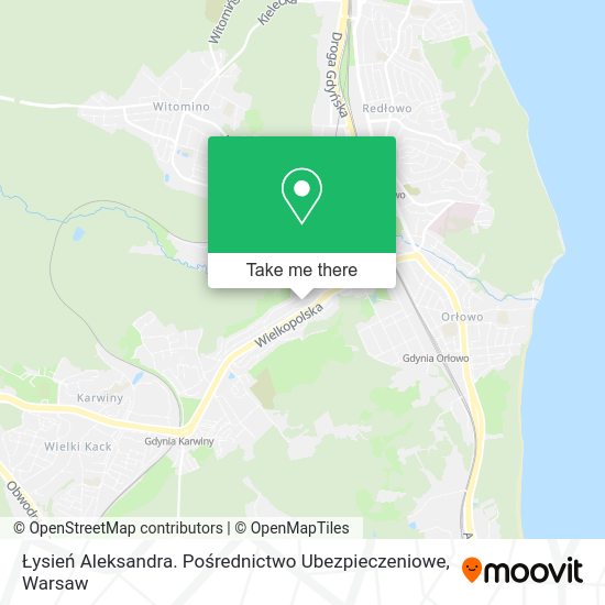 Łysień Aleksandra. Pośrednictwo Ubezpieczeniowe map