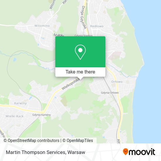 Martin Thompson Services map