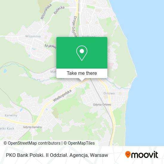 PKO Bank Polski. II Oddział. Agencja map