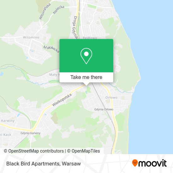 Black Bird Apartments map