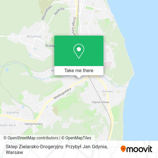 Sklep Zielarsko-Drogeryjny. Przybył Jan Gdynia map