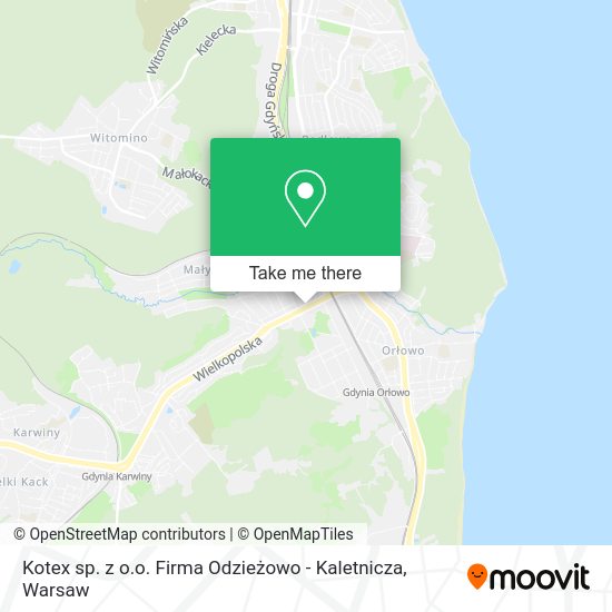 Kotex sp. z o.o. Firma Odzieżowo - Kaletnicza map