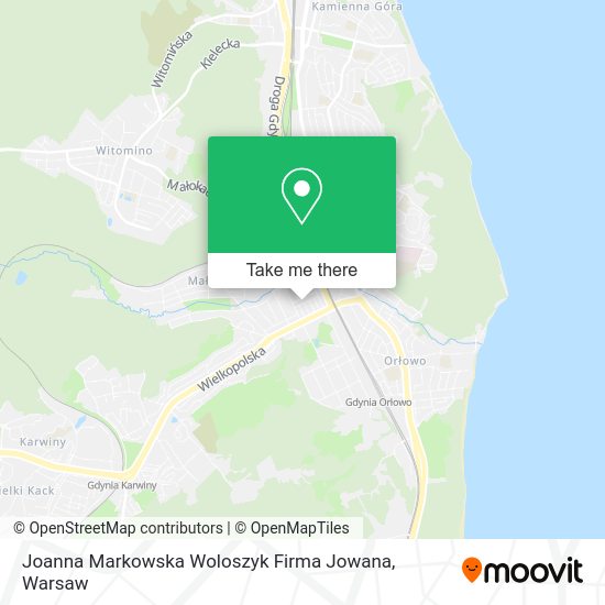 Joanna Markowska Woloszyk Firma Jowana map