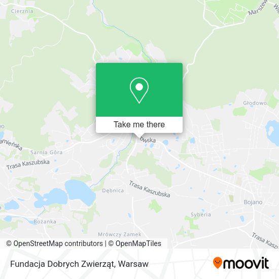 Fundacja Dobrych Zwierząt map