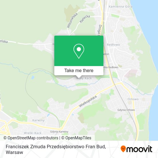 Franciszek Zmuda Przedsiębiorstwo Fran Bud map