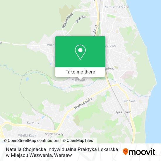 Natalia Chojnacka Indywidualna Praktyka Lekarska w Miejscu Wezwania map