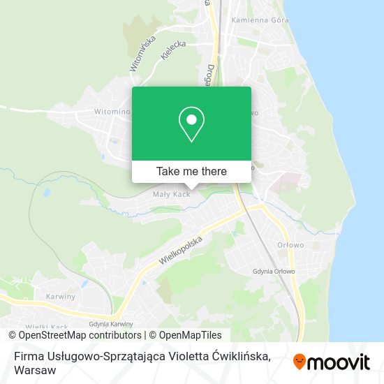 Firma Usługowo-Sprzątająca Violetta Ćwiklińska map