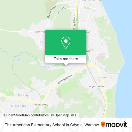 The American Elementary School in Gdynia map