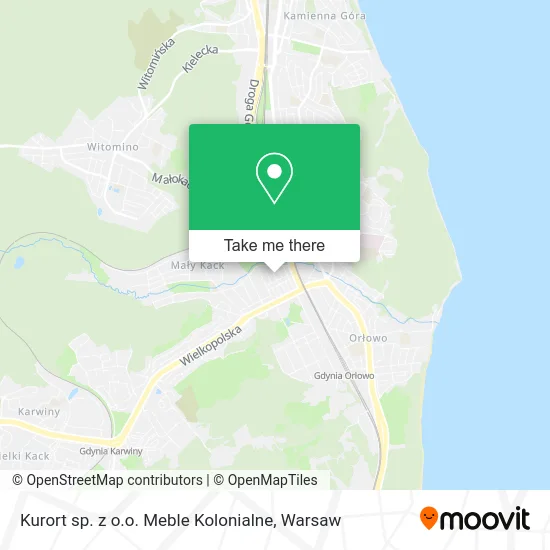 Карта Kurort sp. z o.o. Meble Kolonialne