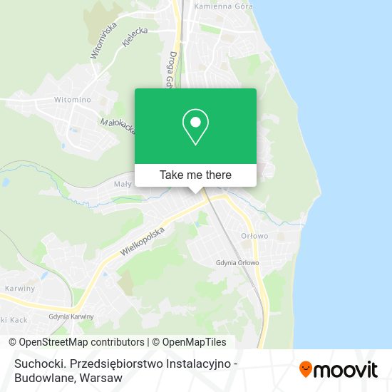 Suchocki. Przedsiębiorstwo Instalacyjno - Budowlane map