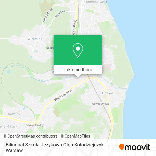 Карта Bilingual Szkoła Językowa Olga Kołodziejczyk