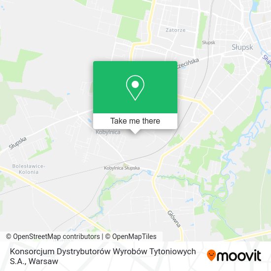 Konsorcjum Dystrybutorów Wyrobów Tytoniowych S.A. map