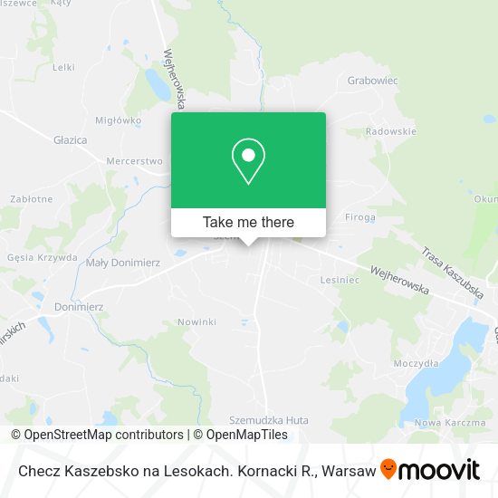 Checz Kaszebsko na Lesokach. Kornacki R. map