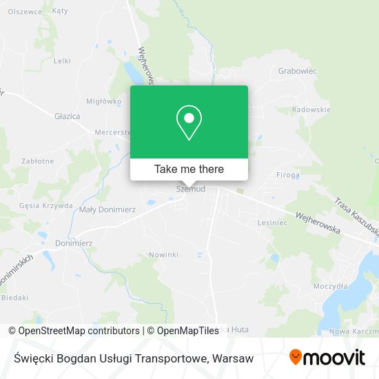 Święcki Bogdan Usługi Transportowe map