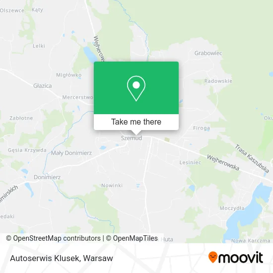 Карта Autoserwis Klusek