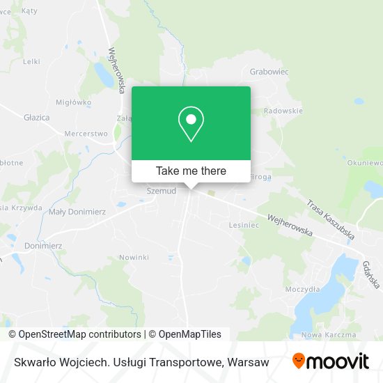 Skwarło Wojciech. Usługi Transportowe map