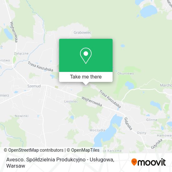 Avesco. Spółdzielnia Produkcyjno - Usługowa map