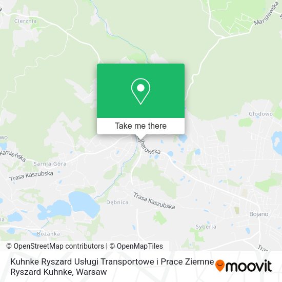 Kuhnke Ryszard Usługi Transportowe i Prace Ziemne Ryszard Kuhnke map