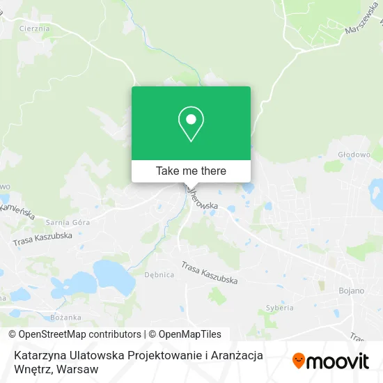 Katarzyna Ulatowska Projektowanie i Aranżacja Wnętrz map