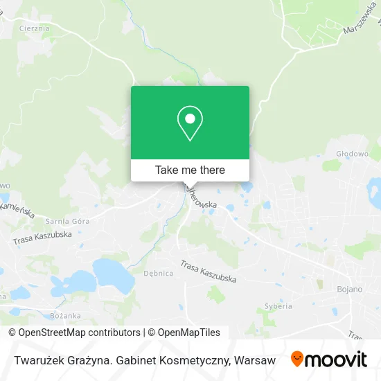 Twarużek Grażyna. Gabinet Kosmetyczny map