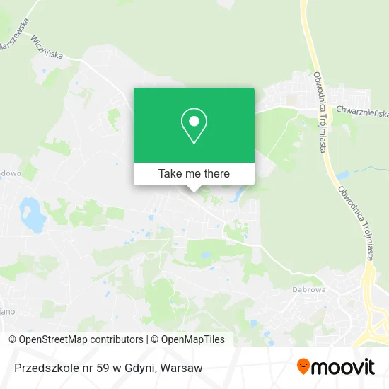 Карта Przedszkole nr 59 w Gdyni