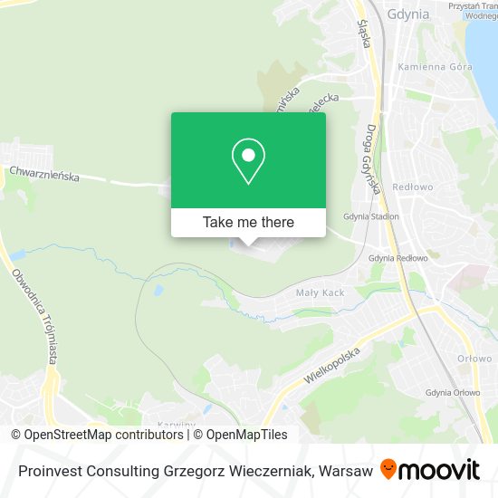 Proinvest Consulting Grzegorz Wieczerniak map