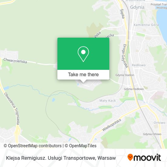 Klejsa Remigiusz. Usługi Transportowe map