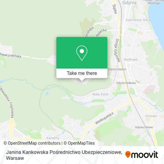 Janina Kankowska Pośrednictwo Ubezpieczeniowe map