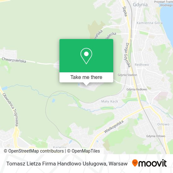 Tomasz Lietza Firma Handlowo Usługowa map