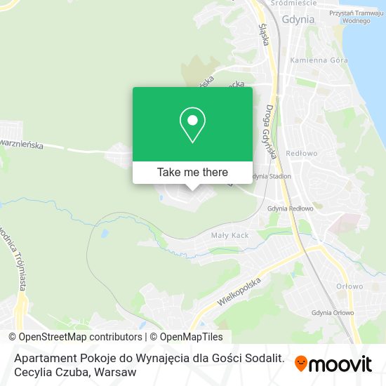 Apartament Pokoje do Wynajęcia dla Gości Sodalit. Cecylia Czuba map