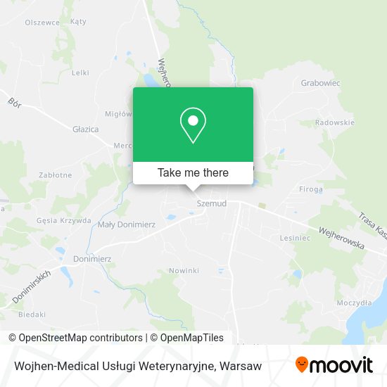 Wojhen-Medical Usługi Weterynaryjne map