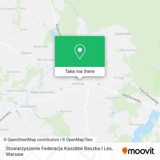 Stowarzyszenie Federacja Kaszëbë Baszka I Lës map